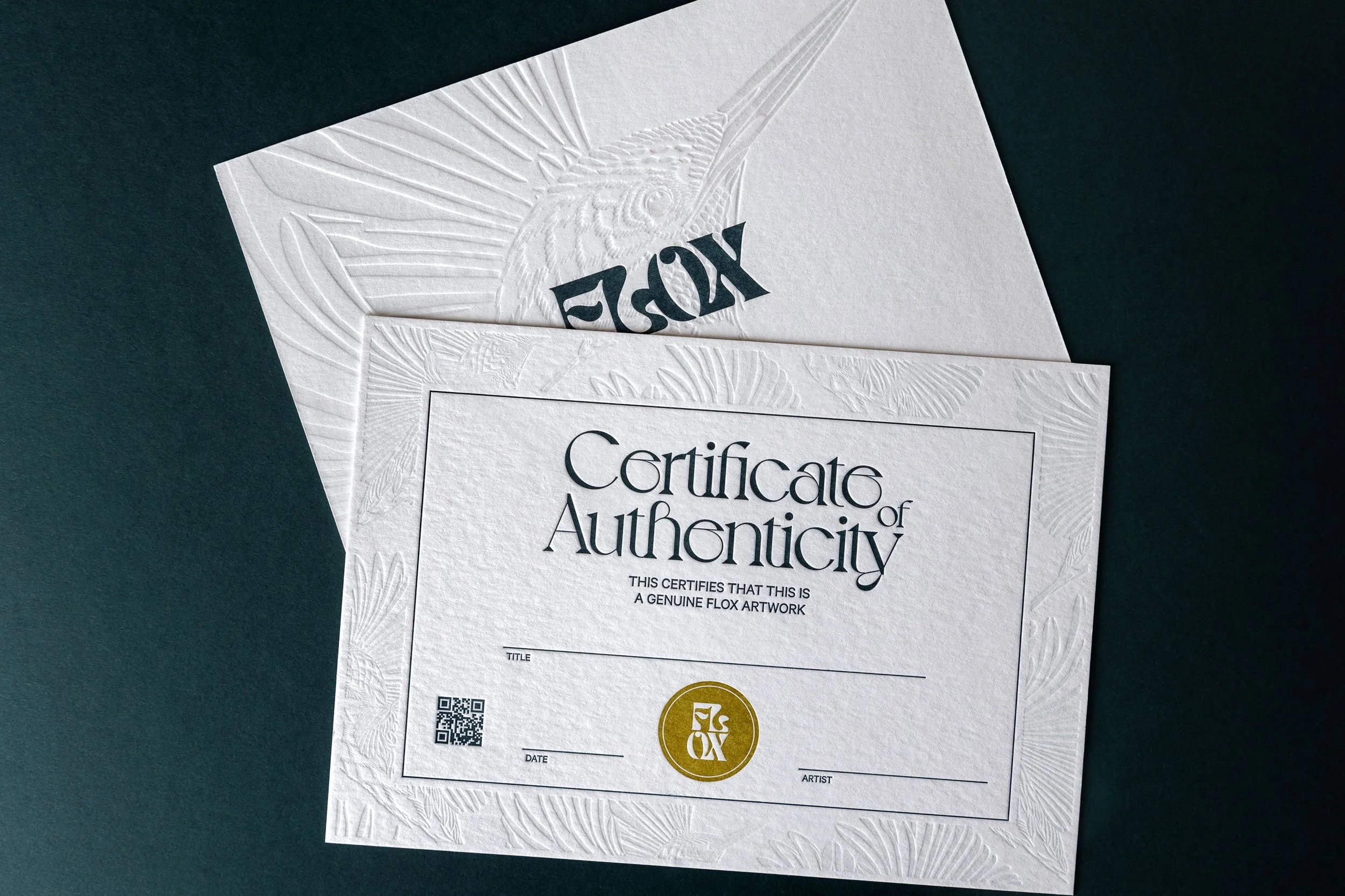 Flox Certificates Of Authenticity — The Armarie Room